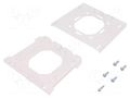 Wall mounting element; polyamide; white; BoPad; 75x75mm BOPLA VESA-WB-9016