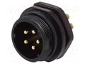 Socket; SP21; male; PIN: 5; IP68; 10A; screw terminal; 500V; 1.5mm2 WEIPU SP2112/P5/2N