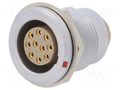 Connector: circular; 2B; socket; female; PIN: 10; soldering; 8A; IP50 LEMO EGG.2B.310.CLL