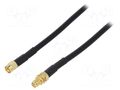 Cable; 3m; RP-SMA male,RP-SMA female; black; 50Ω Goobay SMA-M/F-003