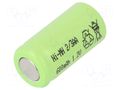 Re-battery: Ni-MH; 2/3AA; 1.2V; 600mAh; Ø13.9x28.1mm JJJ ACCU-2/3AA60/JJJ