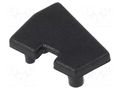 Cap for LED profiles; black; 2pcs; ABS; GEN2,with hole; EDGE10 TOPMET TOP-A9950002