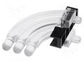 Fiber for LED; Ø3mm; No.of mod: 3; round; Front: convex MENTOR 1276.1003