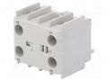 Auxiliary contacts; Leads: screw terminals; front; CI 5 DANFOSS 037H3514