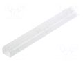 Cover for LED profiles; white; 1m; Kind of shutter: E7; push-in TOPMET TOP-C1070038