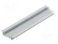 Profiles for LED modules; white; L: 1m; FLAT8; aluminium; recessed TOPMET TOP-FLAT8/WH-1M