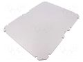 Mounting plate; insulating; W: 350mm; L: 450mm; Thk: 5mm; GEOS; grey SPELSBERG GEOS-MPI-4050