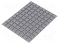Self-adhesive foot; H: 3mm; grey; polyurethane; Shore hardness: 70 3M SJ5008/GY