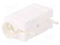 Connector: 4mm banana; socket; 10A; 250VDC; white; silver plated DELTRON 571-0600