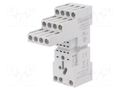 Socket; PIN: 8; 10A; 250VAC; for DIN rail mounting; HR60 LOVATO ELECTRIC HR6XS21