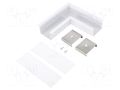 Connector 90°; white; aluminium; VARIO30-07 TOPMET TOP-V4790001