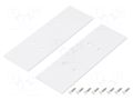 Cap for LED profiles; white; 2pcs; steel; 33.4x99.3x2mm TOPMET TOP-V4550001