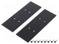 Cap for LED profiles; black; 2pcs; steel; 33.4x99.3x2mm TOPMET TOP-V4550002