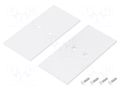 Cap for LED profiles; white; 2pcs; steel; 33.4x67.5x2mm TOPMET TOP-V4560001