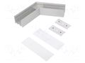 Connector 120°; silver; aluminium; anodized TOPMET TOP-V4690020