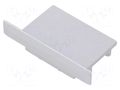 Cap for LED profiles; silver; 2pcs; ABS; VARIO30-07 TOPMET TOP-V4930040