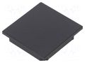 Cap for LED profiles; black; 2pcs; ABS; Kind of shutter: A TOPMET TOP-V4940002