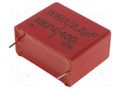 Capacitor: polypropylene; 2.2uF; 400VDC; 220VAC; 15x26x31.5mm; THT WIMA MKP4-2.2U/400