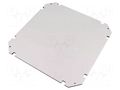 Mounting plate; insulating; W: 250mm; L: 250mm; Thk: 5mm; GEOS; grey SPELSBERG GEOS-MPI-3030