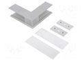 Connector 270°; silver; aluminium; anodized TOPMET TOP-V4710020