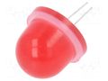 LED; red; 16mm; 1300÷8000mcd; Front: convex; 30÷33VDC; No.of term: 2 POLAM-ELTA CQL-733/HV