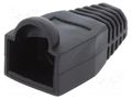 RJ45 plug boot; 6.5mm; black LOGILINK LOG-MP0064