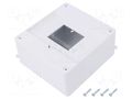 Enclosure: for modular components; IP20; white; No.of mod: 6; MINI ELEKTRO-PLAST NASIELSK EPN-2306-00