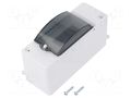 Enclosure: for modular components; IP20; white; No.of mod: 2; MINI ELEKTRO-PLAST NASIELSK EPN-2302-01