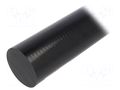 Rod; Ø: 20mm; L: 500mm; black; extruded; Length tolerance: 0; +1mm MITSUBISHI CHEMICAL ADV. MATERIALS 17001292B020050000