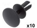 Rivet; 10pcs; Ford; OEM: 1660053; L: 19mm; polyamide; black ROMIX RX-60117