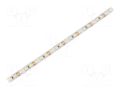LED tape; white cold; 2835; LED/m: 120; 8mm; white PCB; IP20; 20W/m WISVA OPTOELECTRONICS HH-50KTG-2835FWNA