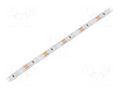 LED tape; red; 2835; LED/m: 96; 8mm; white PCB; IP20; 15W/m; 12VDC WISVA OPTOELECTRONICS HH-RDOG-2835FWNA