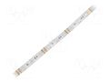 LED tape; RGB; 5050; LED/m: 48; 10mm; white PCB; IP65; 9W/m; 12VDC WISVA OPTOELECTRONICS HH-RGBEI-5050FWA