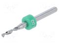 Drill bit; Ø: 2mm; carbon steel; PCB; 1/8" (3,175mm) BUNGARD BF2.0