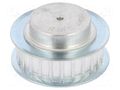 Belt pulley; AT5; W: 10mm; whell width: 21mm; Ø: 37mm; aluminium OPTIBELT 21-AT5-24-200ZA