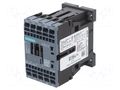 Contactor: 3-pole; NO x3; Auxiliary contacts: NO; 24VDC; 12A; 3RT20 SIEMENS 3RT2017-2BB41