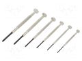 Kit: screwdrivers; precision; Phillips,slot; box; 6pcs. ENGINEER FUT.DM-20
