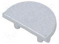 Cap for LED profiles; silver; 2pcs; ABS; ARC12 TOPMET TOP-B2980040