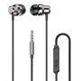 Dudao in-ear headphones headset with remote control and microphone 3.5 mm mini jack silver (X10 Pro silver), Dudao 6970379618486 6970379618486