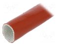 Insulating tube; fiberglass; brick red; -60÷250°C; Øint: 22mm FAVIER SCS4KV-22.0-RB-5