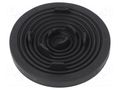 Grommet; Ømount.hole: 60mm; elastomer thermoplastic TPE; black MOREK T-RGDM60-RAL9005V0