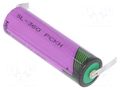 Battery: lithium (LTC); 14505; 3.6V; 2400mAh; non-rechargeable TADIRAN SL-360T