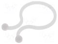 Cable clips; 25.4mm; polyamide; natural; Cable P-clips ESSENTRA RI-TL-950-01