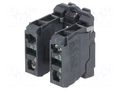 Contact block; 22mm; Harmony XB5; IP20; screw terminals; -25÷70°C SCHNEIDER ELECTRIC ZB5AZ103