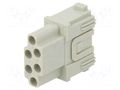 Connector: HDC; module; female; MIXO; PIN: 6; 16A; 500V; crimped ILME CX06CF
