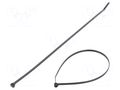 Cable tie; with a metal clasp; L: 384mm; W: 4.7mm; black; polyamide PANDUIT BT4S-C0