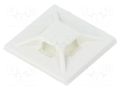 Holder; self-adhesive; ABS; white; Tie width: 2.5÷3.7mm; Ht: 4.6mm PANDUIT ABMM-A-C