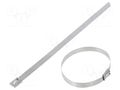 Cable tie; L: 201mm; W: 7.9mm; stainless steel AISI 304; 2kN PANDUIT MLT2H-LP
