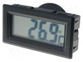 Meter: temperature; digital,mounting; on panel; LCD; Accur: ±1°C AXIOMET MOD-TEMP102A