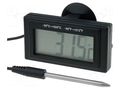 Meter: temperature; digital,mounting; NTC; on panel; LCD; Len: 1m AXIOMET MOD-TEMP104D